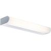 Paulmann 70878 Applique LED Arneb incl. 1 lampada da soffitto da 9 Watt IP44 bianco lampada da bagno alluminio, acrilico luce per specchio 3000 K