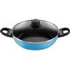 Ballarini Tegame a due maniglie con coperchio, 28 cm | blu | alluminio | rotonda