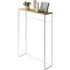 YAMAZAKI 5164 TOWER Console Table, white, Steel/Wood, 60 x 18.5 x 80.5 cm