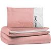 osama home PANTONE - Set Copripiumino Singolo Cotone per Piumone Letto Singolo Composto da Sacco Copri Piumino 155x200 Patella 40 cm + Federa Cuscini Letto 50x80, Parure Copripiumino per Completo Letto Singolo