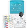 LILLYDOO Pannolini costumino LILLYDOO monouso, delicati sulla pelle, per bambini taglia M (9+ kg), leggeri e traspiranti, per avventure in acqua, con 2 fantasie marine "Shell Yeah" & "Tiny Turtles", 18 pezzi