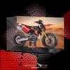 SHOWCASE LAB TECA IN PLEXIGLASS ACRILICO-DISPLAY-PER LEGO®42238-MOTO DUCATI DESMO450 MX FACTO