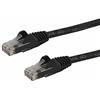 StarTech.com N6PATC5MBK Cavo di Rete CAT6, Patch Ethernet, RJ45, UTP, Antigroviglio, 5 m, Nero