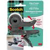 Scotch Dispenser Clip&Twist C19, Grigio + Nastro Adesivo Magic, 1 Rotolo | Ricaricabile, per Casa e Ufficio, Si Fissa a Tavoli, Scrivanie e Supporti per Monitor; con Nastro Adesivo Opaco Invisibile
