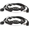 Retevis Cuffia Walkie Talkie 2 Pin Gola Microfono Auricolare Headset Compatibile con Ricetrasmettitore RT24 RT22 RT27 RT21 RT28 RT617 RT618 RT619 Baofeng BF-888S Kenwood Wouxun TYT (2 Pezzi)