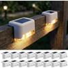 Fohil 16 luci solari solari per scale per esterni e giardini, impermeabili, luci solari a LED, per balcone, gradini, recinzioni, cortili, terrazze