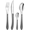 Pradel Essentiel Amefa 5611 Bistro Servizio Posate, Acciaio Inossidabile, Grigio, 9 x 9 x 23.5 cm, 24 Unità