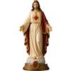 Generico Statuette Di Gesù - Set Di Statue Religiose Del Sacro Cuore E Della Vergine
