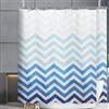 YISURE Tenda da doccia in tessuto extra largo, 400 x 200 cm, lavabile, colore sfumato dal blu al bianco, per bagno e vasca da bagno, perfetta come divisorio, larghezza 400 x altezza 200 cm