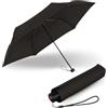 Knirps Ombrello C.050 Small Manual Black con Borsa Portaombrelli, Ombrello Piccolo da Viaggio, Ombrello Tascabile a Mano, Ombrello Resistente al Vento e Leggero, Ombrello Mini