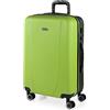 ITACA - Valigia Da Stiva Rigida - Trolley Grande Con Ruote, Valigia 23kg Per Viaggi, Trolley Da Stiva Resistente. Lucchetto a Combinazione, Pistacchio-Antracite
