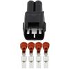 ANNBCDL 5 set 4 pin 7283-7041-30 7283-7041-40 Connettori automobilistici Connettore impermeabile Spina compatible morsettiera DJ7041YB-4.8-11/21 (Color : 5 Sets Male)