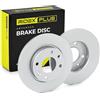 RIDEX PLUS 82B0052P 2x Disco freno Anteriore Compatibilità con PEUGEOT 206 2 volumi/Coda spiovente 2A/C