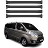 OMAC Barre Portatutto Trasversali in Alluminio per Ford Transit Custom/Tourneo Custom I 2012-2023 - TÜV/DIN 75302