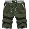 Djtnzdm Pantaloni Corti Uomo Bermuda Cargo Estivi Pantaloncino Corto Classico Moda Casual Cotone Elasticizzati Shorts con Tasche XL Verde Scuro