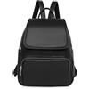 JIANLINST Zaino da donna in pelle PU, alla moda, per scuola, elegante, casual, con patta, borsa a tracolla, per lavoro e viaggi
