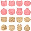 Volumoon 8 Pezzi Formine per Biscotti, Formine Biscotti Animali, Biscotti Plastica Stampi, Stampini per Biscotti a Forma di Cartoni Animati, 3D Stampi Biscotti Bambini per Decorazioni Torta Dolci (A)