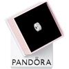 PANDORA Clip Timelss con pavé argento con zirconia cubica trasparente e impugnatura in silicone, Pavé Clip