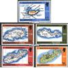 Prophila Collection Regno Unito - Alderney 37-41 (Completa Edizione) MNH ** MNH 1989 Mappe (Francobolli per i Collezionisti) Bandiere/Stemmi/mappe