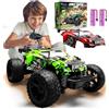 PENGBU RC Monster Truck telecomandato, Monster Truck telecomandato a partire da 3 4 6 8 anni, 1:18 2,4 GHz, auto telecomandata con doppio guscio, luce e 2 batterie, RC Monster truck giocattolo auto per bambini