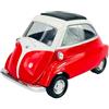 Generisch Welly modello auto compatibile con BMW Isetta rosso 1955 - 1962 ca 1/34 - 1/39 Metal Model Auto Die Cast Nuovo in scatola 43778