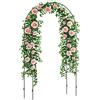 Altro Arco per Rampicanti in Metallo per Giardino ed Esterni, 140x40x240cm, Nero