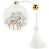 Cupido&Co. Decorazione Intrecci Avorio con Nappa da Appendere - Elegante Ornamento H 50 cm