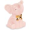 Cupido&Co. Elefantino Rosa Decorativo - Bomboniera Nascita e Battesimo in Resina H 8 cm