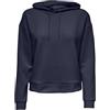 Only Onplounge Hood LS Swt Noos Felpa con Cappuccio da Donna, Blu Oltremare, M
