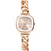 JewelryWe - Orologio da Donna Cinturino Catena in Acciaio Inox Quadrante Quadrato Orologio al Quarzo Regalo per lei