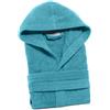 Caleffi Accappatoio Con Cappuccio In Cotone Arcobaleno XL/XXL Spugnissima Tinta Unita Acqua Caleffi