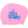Gucagle Cuffia da nuoto in silicone Cuffia da nuoto impermeabile per capelli lunghi per donna Uomo Immersione Design elastico antiscivolo di alta qualità resistente strappo Rosa