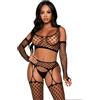 Leg Avenue Completino Sexy Crop Top and Gloves Nero