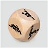 Crushious Madera Dado Sexy in Legno con 6 Posizioni Kamasutra