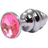 Pepemio Plug Anale Crystal ROSA Ø 2,6 cm