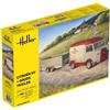 Heller Citroen HY + Rimorchio Merci 1:24 Kit Modellismo Auto - 138 + 160 Parti