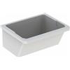 GEBERIT - PUBLICA ISEO LAVATOIO 75 X 60 X 38.5 CM. GRES FINE PORCELLANATO BIANCO 500.909.00.1