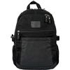 Avirex Wild, Zaino Uomo in Canvas Spalmato Idrorepellente con Dettagli in Ecopelle, Porta PC e Tablet, Scomparto con Zip, 40x33x18 cm, WLD18 (Nero)