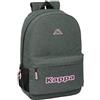 safta KAPPA SILVER PINK - Zaino scuola per bambini, ideale per bambini di diverse età, comodo e versatile, qualità e resistenza, 30 x 14 x 46 cm, colore grigio melange