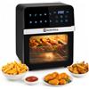 M mimotec - Friggitrice ad aria Vera Touch 10L, Senza olio, 1800W, 10 programmi digitali, Touch Screen, Funzione grill, Timer regolabile, 2 livelli, Temperatura 80-200°C, Cottura sana