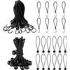 OKYUK 12 nastri elastici con sfere, 8 ganci elastici per esterni, telo trasparente con occhielli, tenda da campeggio, fazzoletti da ombra, striscioni, poster, chioschi, tende da sole, trampolino