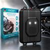 AVOQY Dissuasore per martore per auto con ultrasuoni e doppio flash, alimentazione 3 in 1 (4 batterie AA, USB o batteria per auto), repellente per martore per vano motore, garage, soffitta, camper