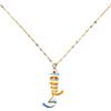 Mikovivi Collana con Ciondolo a Forma di Pesce, Elegante Delicata Collana Donna con Ciondolo a Forma di Pesce Colorati Accessori Estivi Stile Boho per Mamme Mogli Amiche