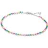 PANDORA Timeless 593927C03-16 Bracciale tennis arcobaleno in argento sterling con zirconi e cristallo artificiale, compatibile con Moments, dimensioni: 16 cm