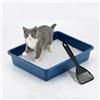 Animal House Lettiera per Gatti Senza Bordo, Vaschetta Igienica Aperta con Paletta Inclusa, Taglia L 43x33x9 cm, Cassetta Toilette in Plastica Resistente, Pratica e Igienica