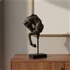 Scultura a forma di testa di cavallo, ornamento verticale montato su uno stelo,