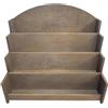 Espositore in Legno con Ripiani Multilivello Porta Cartoline da Tavolo Vintage