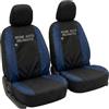 Auto Accessori Lupex Coprisedili Compatibili con 206 (1998-2012), Colore Nero - Blu Scuro, Set Anteriori o Completo 13 Pezzi, in Policotone Traspirante MADE IN ITALY