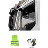 CLICK & GO COMPATIBILE CON IVECO S-WAY anno 2020 in poi (STRALIS 20 in poi) 15.028M COPPIA DI DEFLETTORI AUTO ANTERIORI PER PIOGGIA E VENTO FARAD DEFLETTORE ARIA ANTIVENTO PER VETRO AUTO (2 PEZZI)
