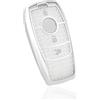 OFF WE GO Cover Chiave Guscio Chiavi Custodia Chiave per Mercedes Benz A B C E G S SL CLS Klasse SLC CLA GLB GLC GLE GLS W205 S205 C205 A205 C260L W213 Coprichiave Macchina TPU Copri Chiavi, Bianco